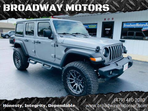 2020 Jeep Wrangler Unlimited for sale at BROADWAY MOTORS in Van Buren AR