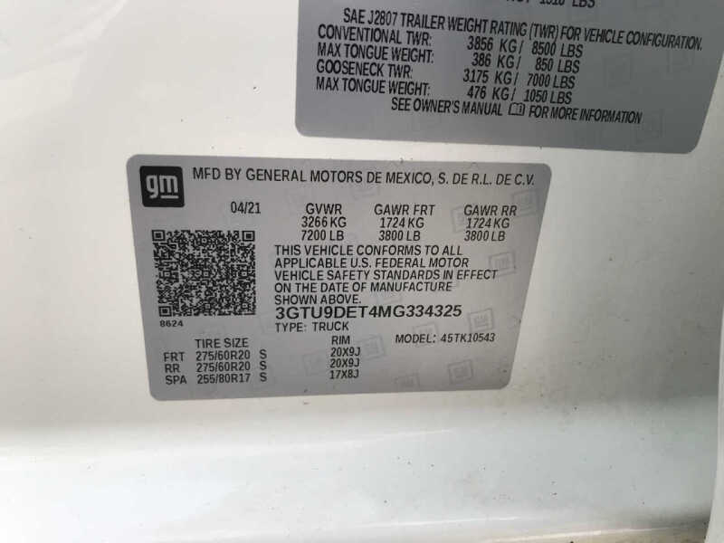 2021 GMC Sierra 1500