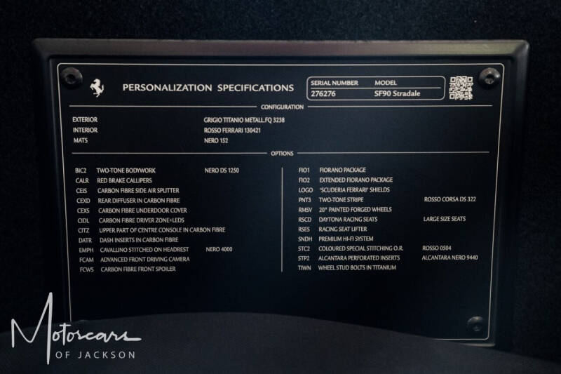 2022 Ferrari SF90 Stradale