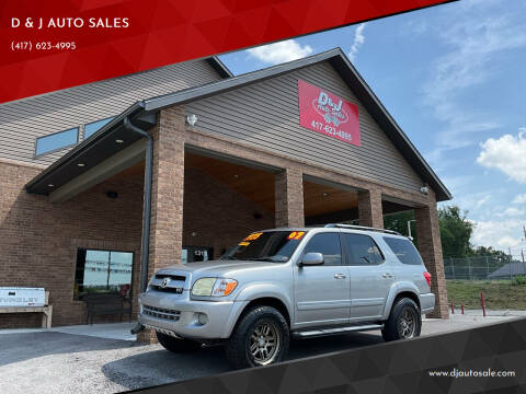 2007 Toyota Sequoia for sale at D & J AUTO SALES in Joplin MO