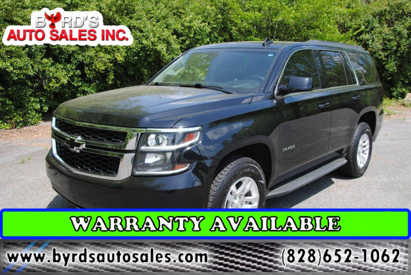 2018 Chevrolet Tahoe for sale at Byrds Auto Sales in Marion NC