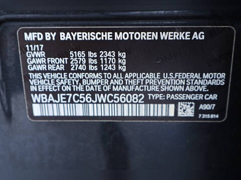 2018 BMW 5 Series 540i xDrive