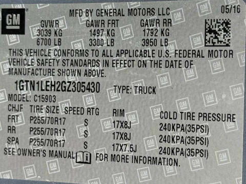 2016 GMC Sierra 1500