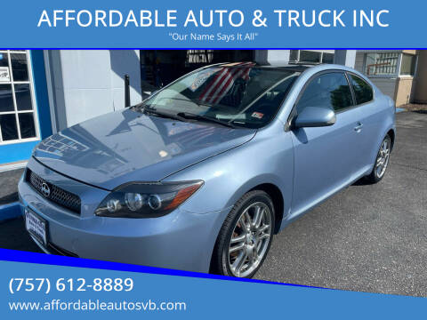 2010 Scion tC for sale at AFFORDABLE AUTO & TRUCK INC in Virginia Beach VA