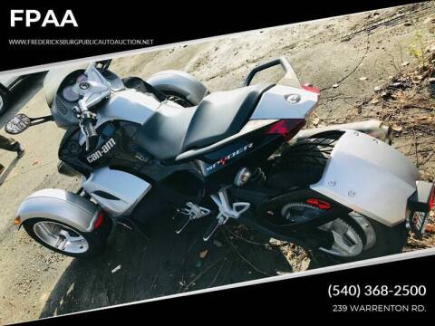 2008 Can-Am Spyder for sale at FPAA in Fredericksburg VA
