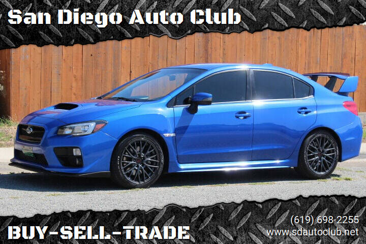 2017 Subaru WRX for sale at San Diego Auto Club in Spring Valley CA