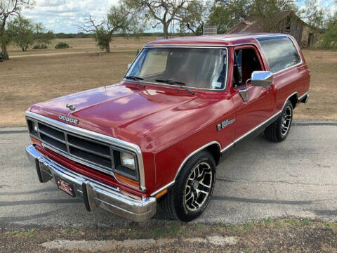 1990 Dodge Ramcharger for sale at STREET DREAMS TEXAS in Fredericksburg TX