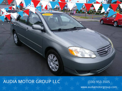 2004 Toyota Corolla for sale at AUDIA MOTOR GROUP LLC in Austintown OH