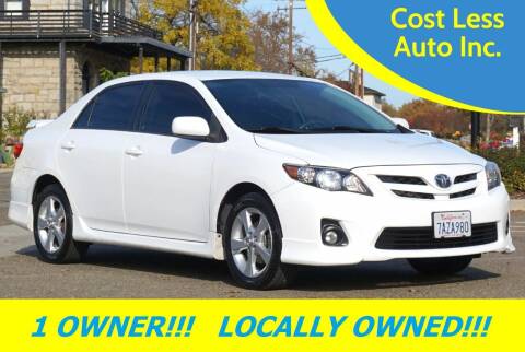 2013 Toyota Corolla for sale at Cost Less Auto Inc. in Rocklin CA