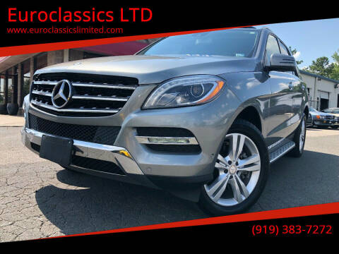 2015 Mercedes-Benz M-Class for sale at Euroclassics LTD in Durham NC