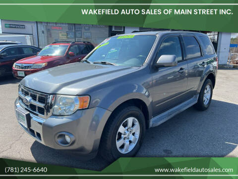 2010 Ford Escape for sale at Wakefield Auto Sales of Main Street Inc. in Wakefield MA