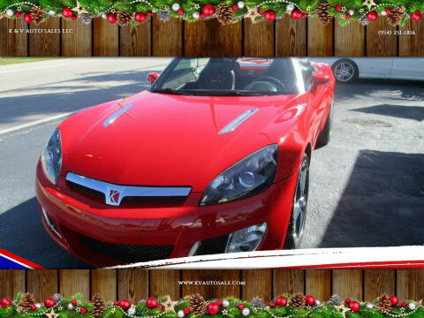 2009 Saturn SKY for sale at K & V AUTO SALES LLC in Hollywood FL