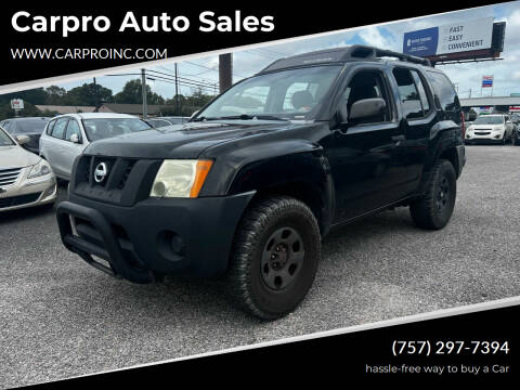 2006 Nissan Xterra for sale at Carpro Auto Sales in Chesapeake VA