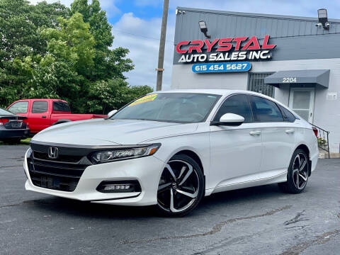 2018 Honda Accord for sale at Crystal Auto Sales Inc in Nashville TN