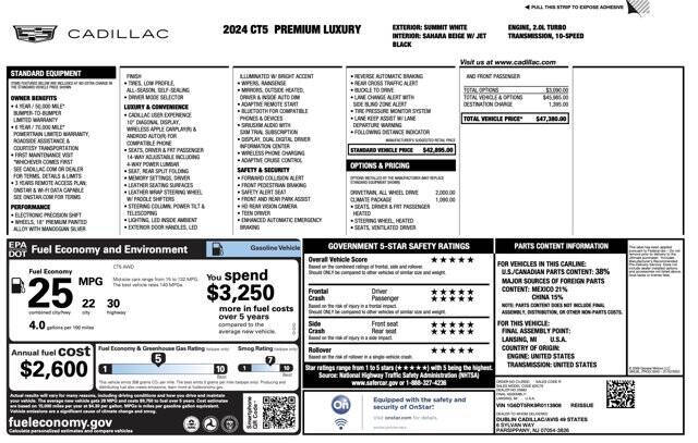 2024 Cadillac CT5 Premium Luxury