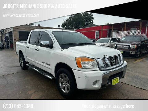 2012 Nissan Titan for sale at JORGE'S MECHANIC SHOP & AUTO SALES in Houston TX