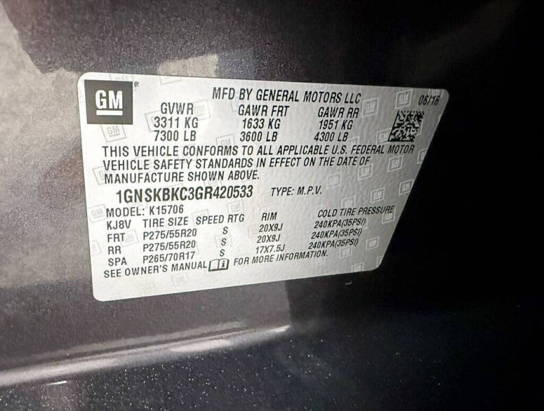 2016 Chevrolet Tahoe LT