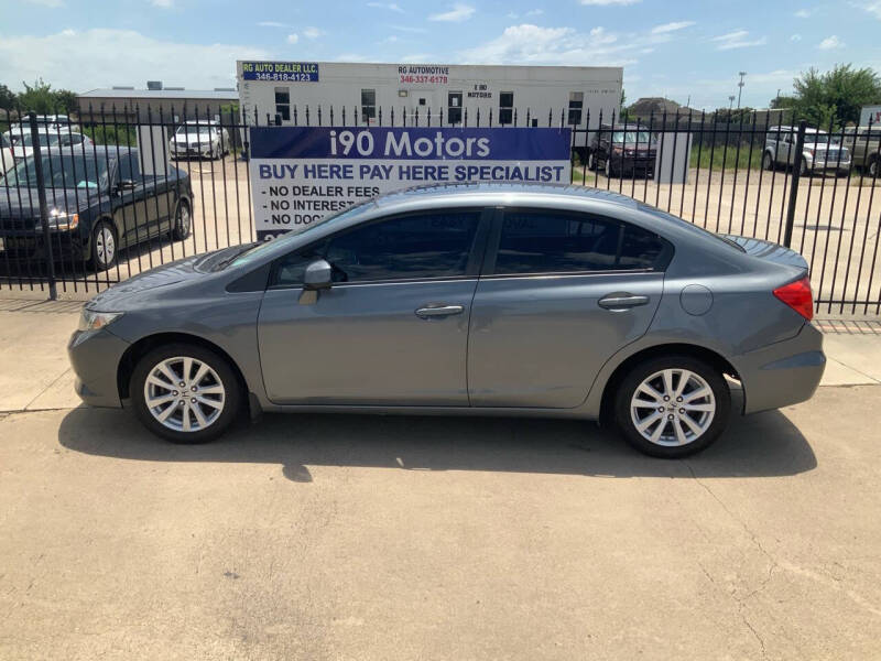 2012 Honda Civic for sale at I 90 Motors in Cypress TX