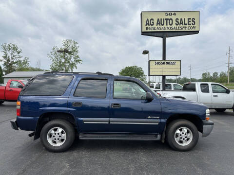 2003 Chevrolet Tahoe for sale at AG Auto Sales in Ontario NY