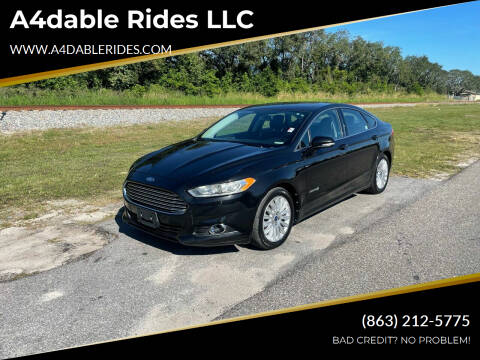 2013 Ford Fusion Hybrid for sale at A4dable Rides LLC in Haines City FL