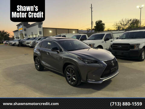 2016 Lexus NX 200t for sale at Shawn's Motor Credit in Houston TX