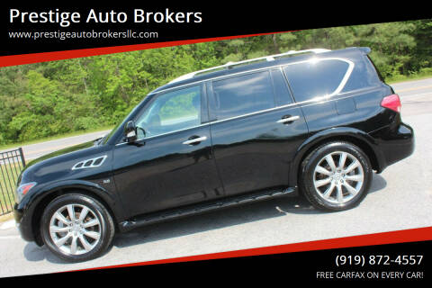 2014 Infiniti QX80 for sale at Prestige Auto Brokers in Raleigh NC