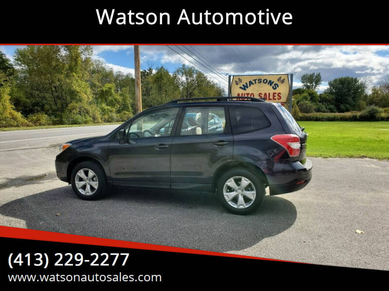 2016 Subaru Forester for sale at Watson Automotive in Sheffield MA