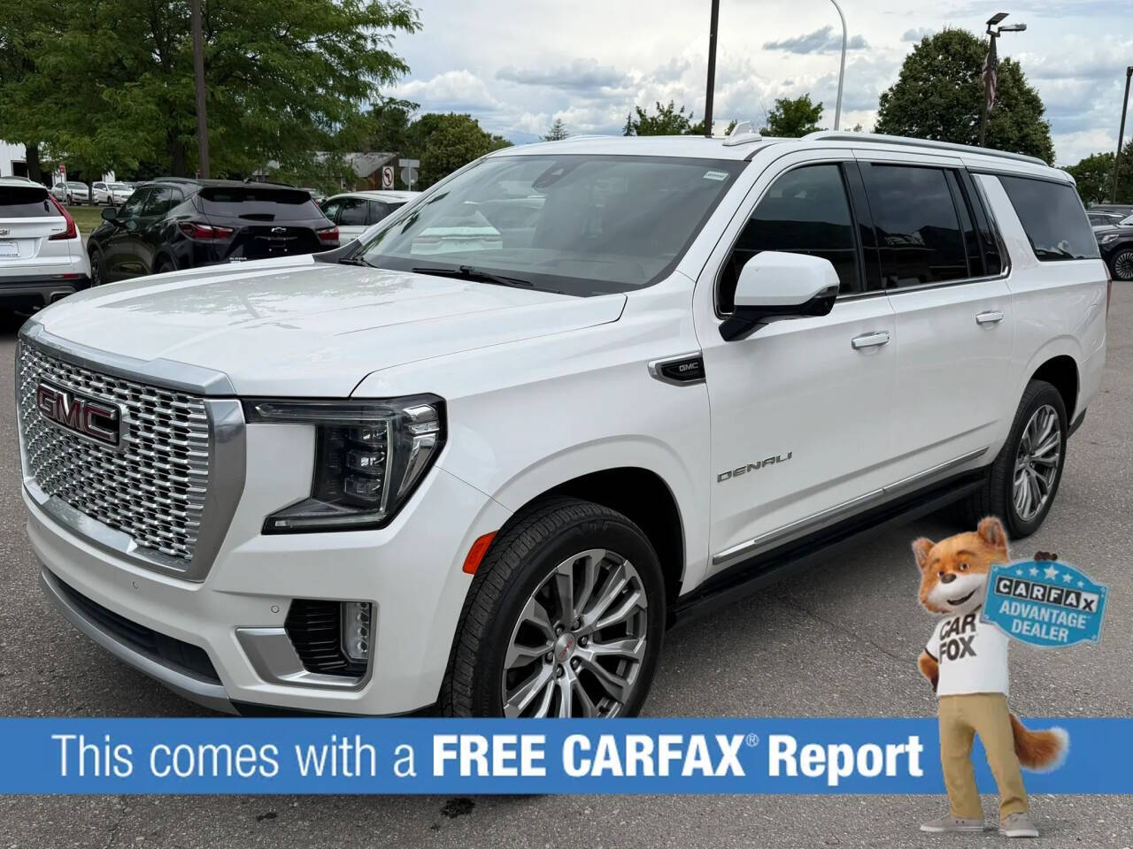 White 2021 GMC Yukon XL Denali 4x4 Denali 4dr SUV 1