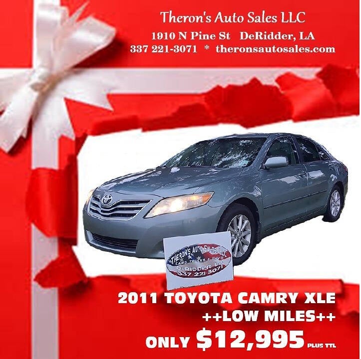 2011 Toyota Camry for sale at Theron's Auto Sales, LLC in Deridder, LA