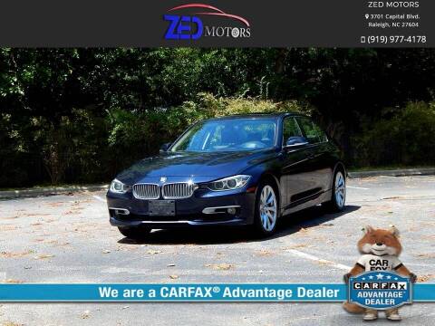 2013 BMW 3 Series for sale at Zed Motors in Raleigh NC