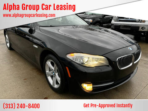 2013 BMW 5 Series for sale at Alpha Group Car Leasing in Redford MI