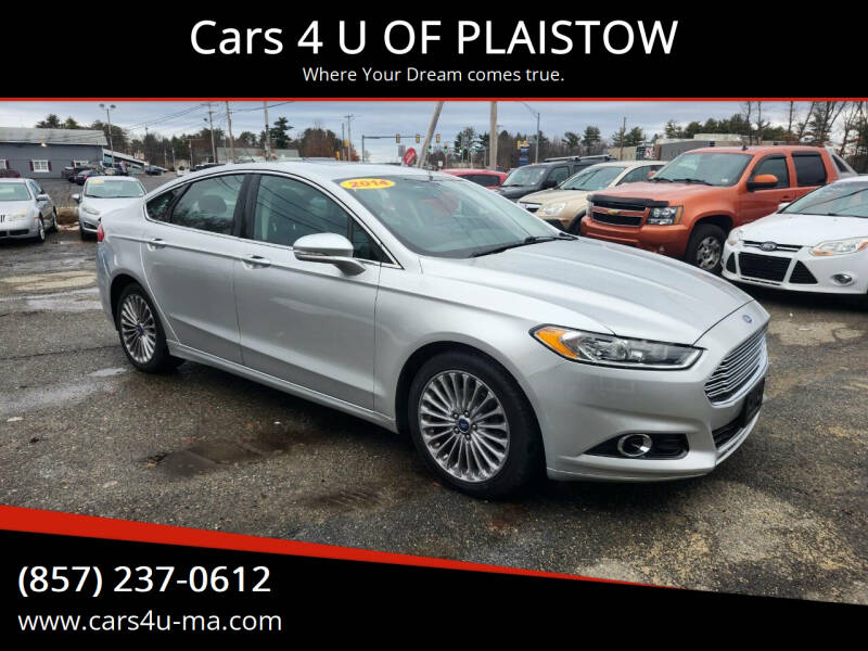 2014 Ford Fusion for sale at Cars 4 U OF PLAISTOW in Plaistow NH