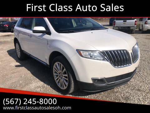 2013 Lincoln MKX for sale at First Class Auto Sales in Fostoria OH