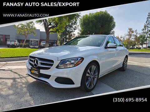 2016 Mercedes-Benz C-Class for sale at FANASY AUTO SALES/EXPORT in Yorba Linda CA