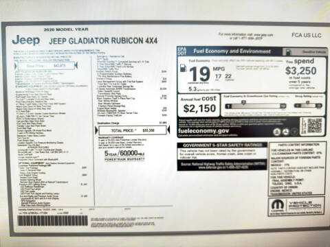 2020 Jeep Gladiator Rubicon