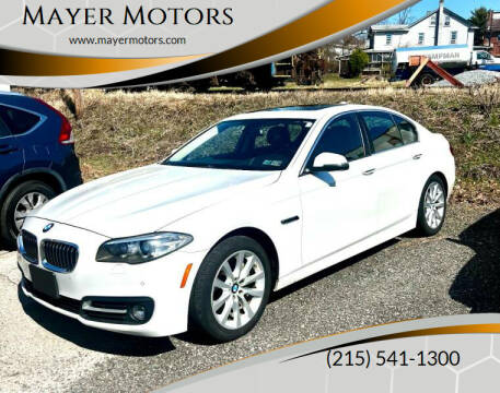 2016 BMW 5 Series for sale at Mayer Motors in Pennsburg PA