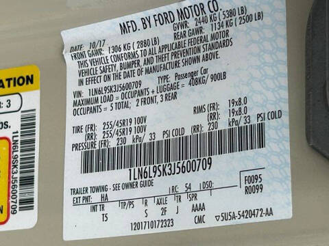 2018 Lincoln Continental Select