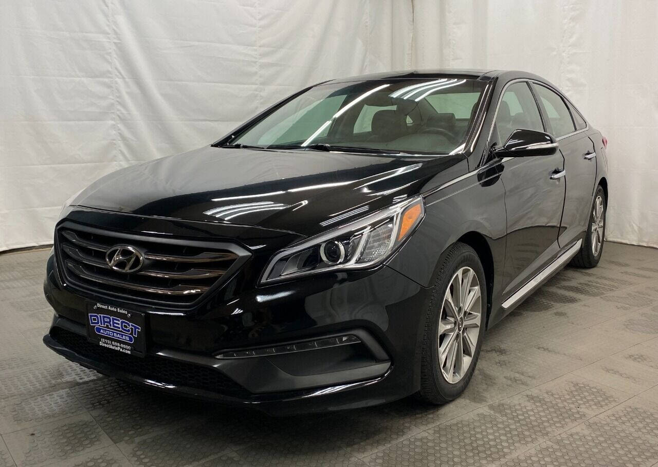 2016 Hyundai Sonata Limited 4dr Sedan PZEV - Black exterior view 4