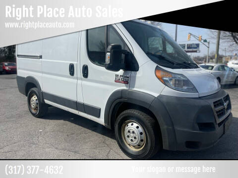 2015 RAM ProMaster for sale at Right Place Auto Sales LLC in Indianapolis IN