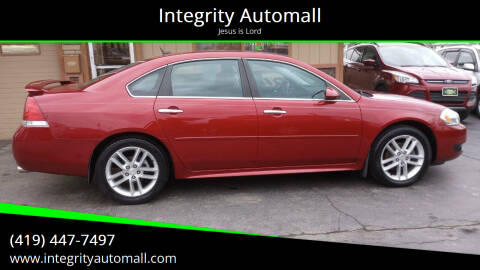 2012 Chevrolet Impala for sale at Integrity Automall in Tiffin OH