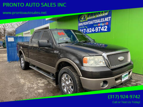2006 Ford F-150 for sale at PRONTO AUTO SALES INC in Indianapolis IN