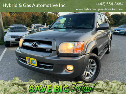 2005 Toyota Sequoia for sale at Hybrid & Gas Automotive Inc in Aberdeen MD