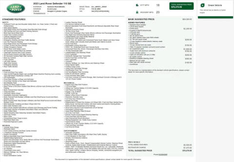 2023 Land Rover Defender 110 SE
