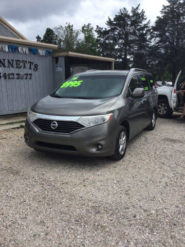 2016 Nissan Quest for sale at Bennett Etc. in Richburg SC