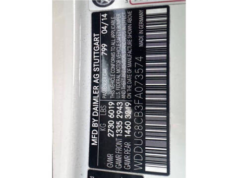 2015 Mercedes-Benz S-Class S 550