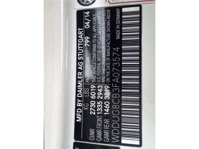 2015 Mercedes-Benz S-Class S 550