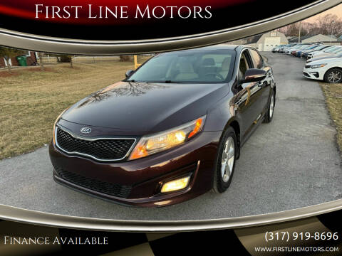 2014 Kia Optima for sale at First Line Motors in Brownsburg IN