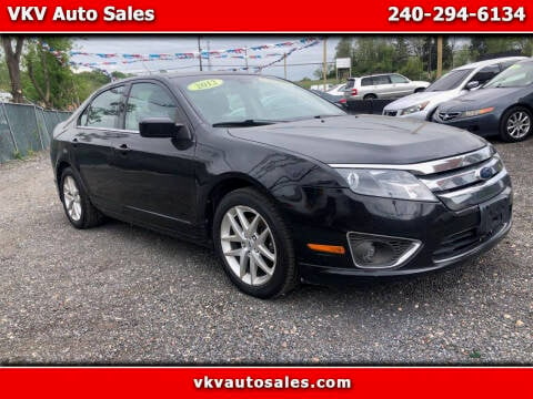 2012 Ford Fusion for sale at VKV Auto Sales in Laurel MD