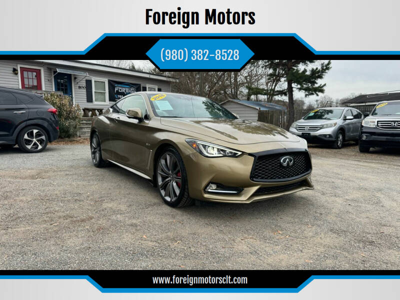 2018 Infiniti Q60 for sale at Foreign Motors in Kannapolis NC