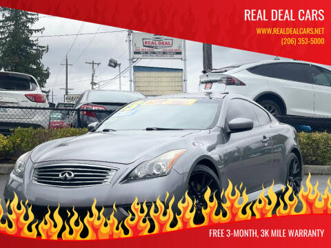 2013 Infiniti G37 Coupe for sale at Real Deal Cars in Everett WA